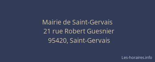 Mairie de Saint-Gervais