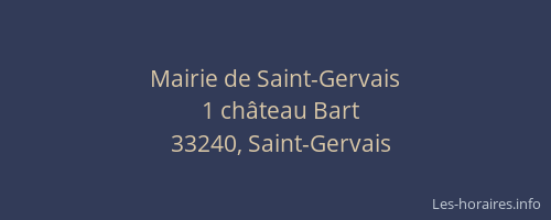 Mairie de Saint-Gervais