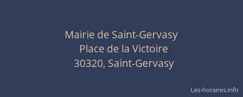 Mairie de Saint-Gervasy