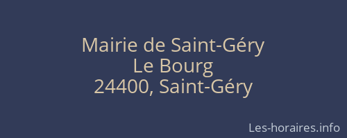 Mairie de Saint-Géry