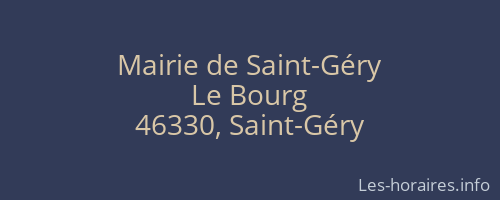 Mairie de Saint-Géry