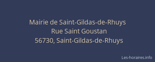 Mairie de Saint-Gildas-de-Rhuys