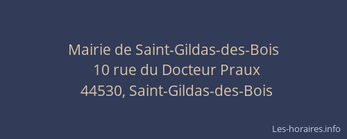 Mairie de Saint-Gildas-des-Bois