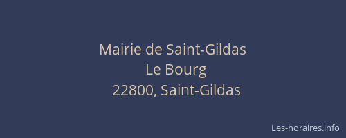 Mairie de Saint-Gildas