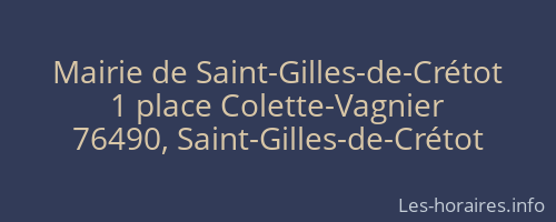 Mairie de Saint-Gilles-de-Crétot