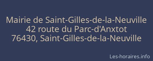 Mairie de Saint-Gilles-de-la-Neuville
