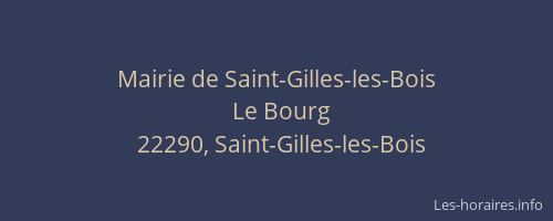 Mairie de Saint-Gilles-les-Bois