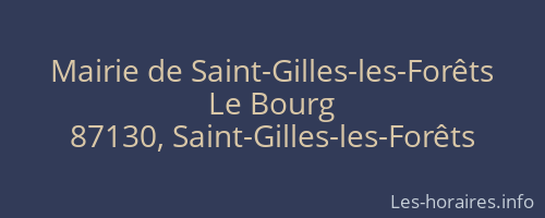 Mairie de Saint-Gilles-les-Forêts