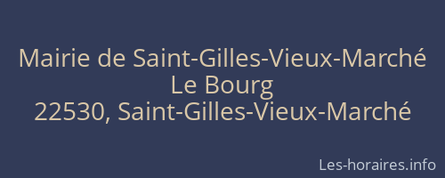 Mairie de Saint-Gilles-Vieux-Marché