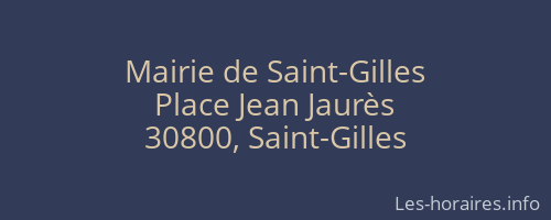 Mairie de Saint-Gilles