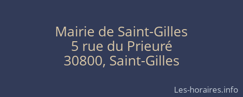 Mairie de Saint-Gilles