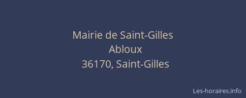 Mairie de Saint-Gilles