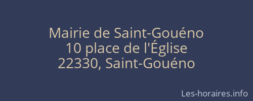 Mairie de Saint-Gouéno