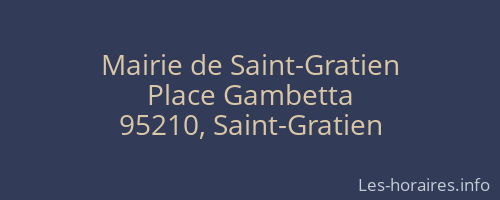 Mairie de Saint-Gratien