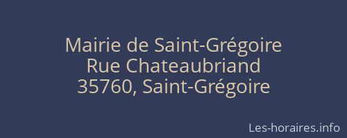 Mairie de Saint-Grégoire
