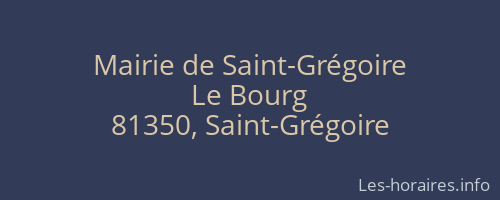 Mairie de Saint-Grégoire