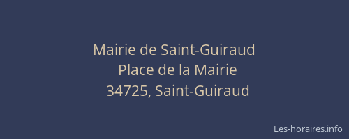 Mairie de Saint-Guiraud