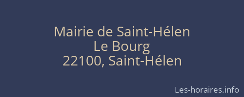Mairie de Saint-Hélen