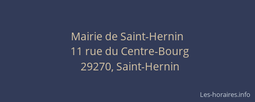Mairie de Saint-Hernin