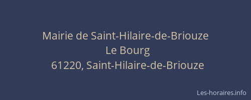 Mairie de Saint-Hilaire-de-Briouze
