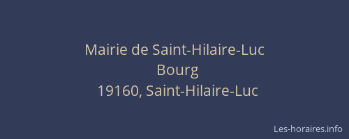 Mairie de Saint-Hilaire-Luc