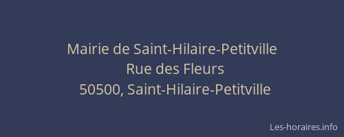 Mairie de Saint-Hilaire-Petitville