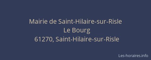Mairie de Saint-Hilaire-sur-Risle