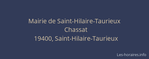 Mairie de Saint-Hilaire-Taurieux