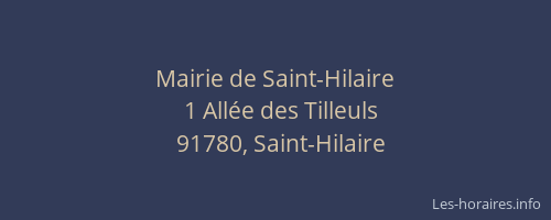 Mairie de Saint-Hilaire