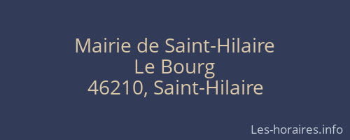 Mairie de Saint-Hilaire