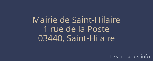 Mairie de Saint-Hilaire