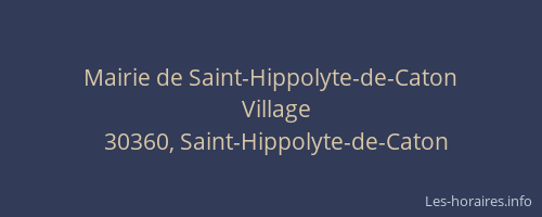 Mairie de Saint-Hippolyte-de-Caton