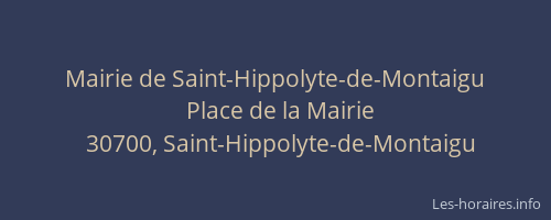 Mairie de Saint-Hippolyte-de-Montaigu
