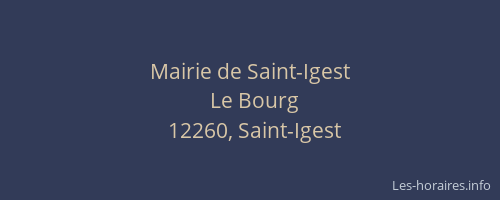 Mairie de Saint-Igest