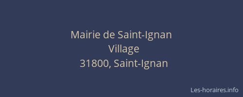 Mairie de Saint-Ignan
