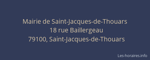Mairie de Saint-Jacques-de-Thouars