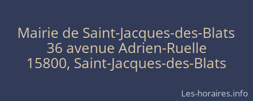 Mairie de Saint-Jacques-des-Blats