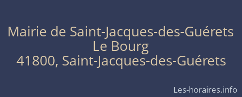 Mairie de Saint-Jacques-des-Guérets