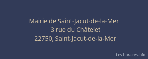 Mairie de Saint-Jacut-de-la-Mer