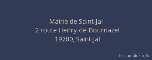Mairie de Saint-Jal