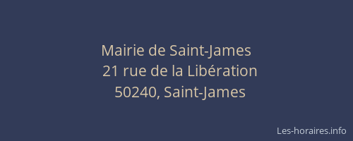 Mairie de Saint-James