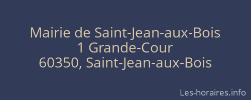 Mairie de Saint-Jean-aux-Bois