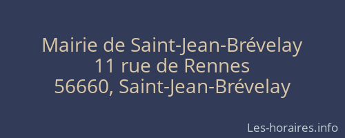 Mairie de Saint-Jean-Brévelay