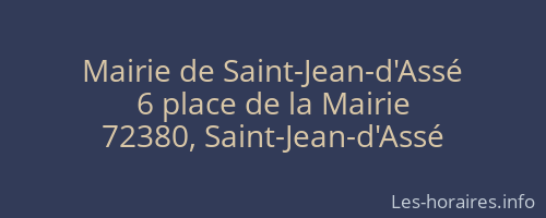 Mairie de Saint-Jean-d'Assé