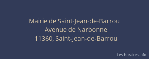 Mairie de Saint-Jean-de-Barrou