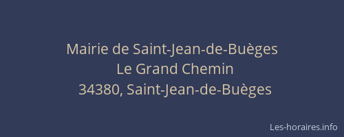 Mairie de Saint-Jean-de-Buèges