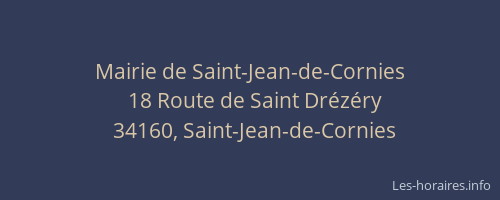 Mairie de Saint-Jean-de-Cornies