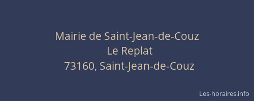 Mairie de Saint-Jean-de-Couz