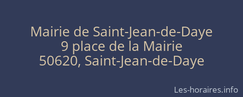 Mairie de Saint-Jean-de-Daye