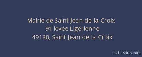 Mairie de Saint-Jean-de-la-Croix
